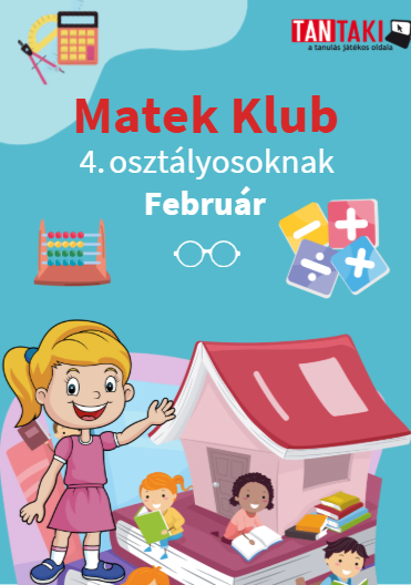 Matek Klub nyomtatható feladatok 4. osztály február