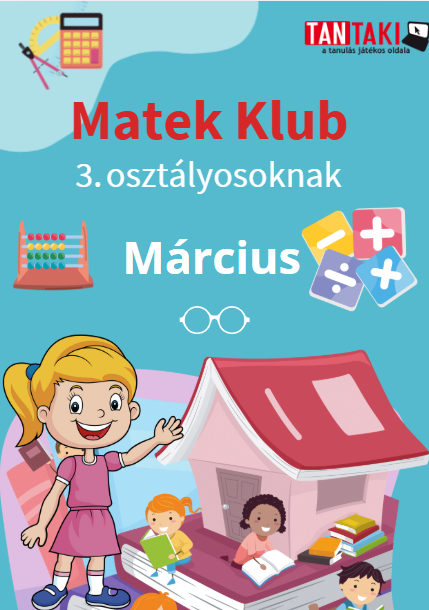 Matek Klub nyomtatható feladatok 3. osztály március