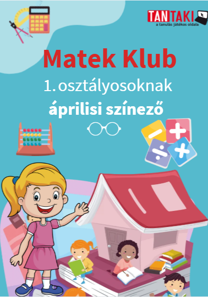 Matek Klub 1. osztály áprilisi színező