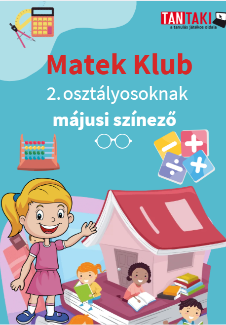 Matek Klub 2. osztály májusi színező
