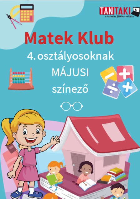 Matek Klub 4. osztály májusi színező