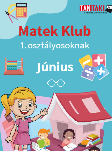 Matek Klub nyomtatható feladatok 1. osztály június